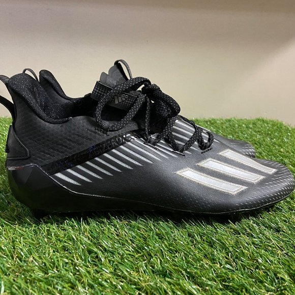Adidas Adizero Football Cleats Sample Black Silver Metallic Men’s Size 9 EH2707 main image 7